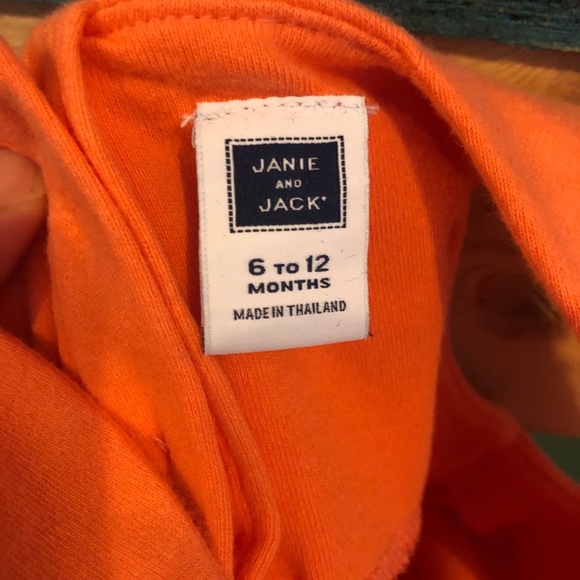 Janie And Jack Rio Glow Line Gold Accents Baby Girl Coral Dress Size 6-12 Months - Picture 8 of 8